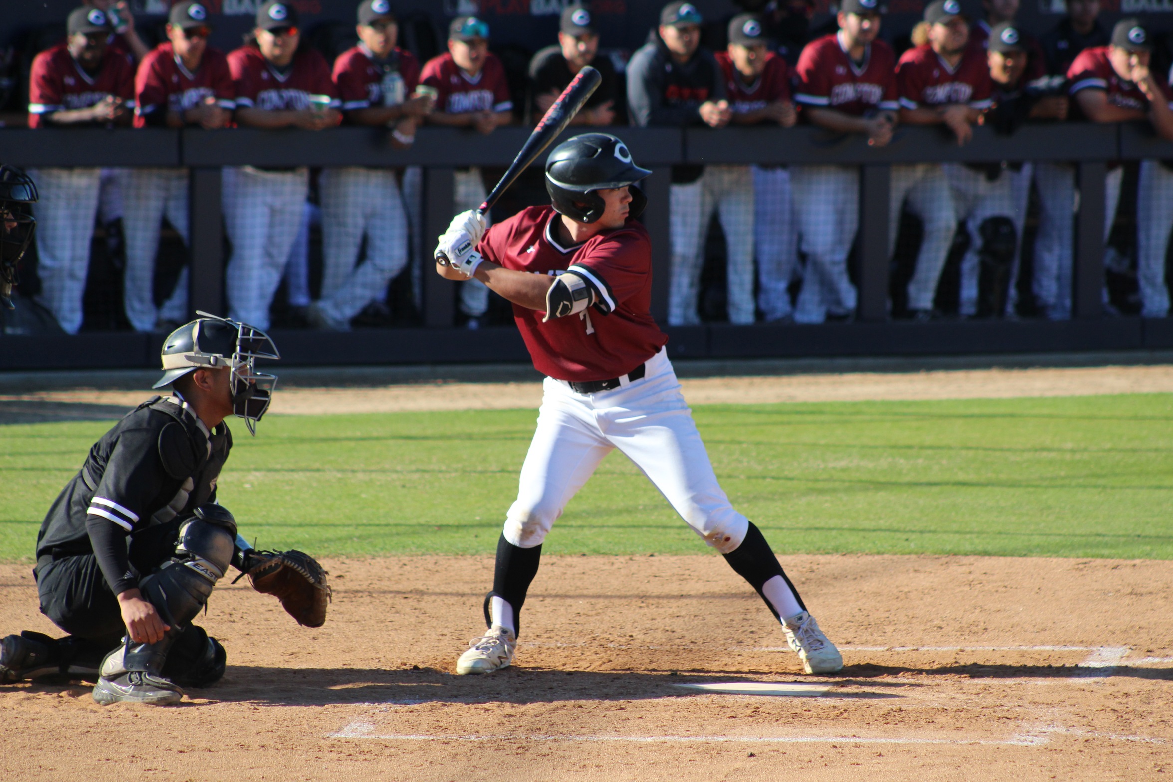The Compton College Tartars baseball team lose 8-2 to the Irvine Valley College Lasers