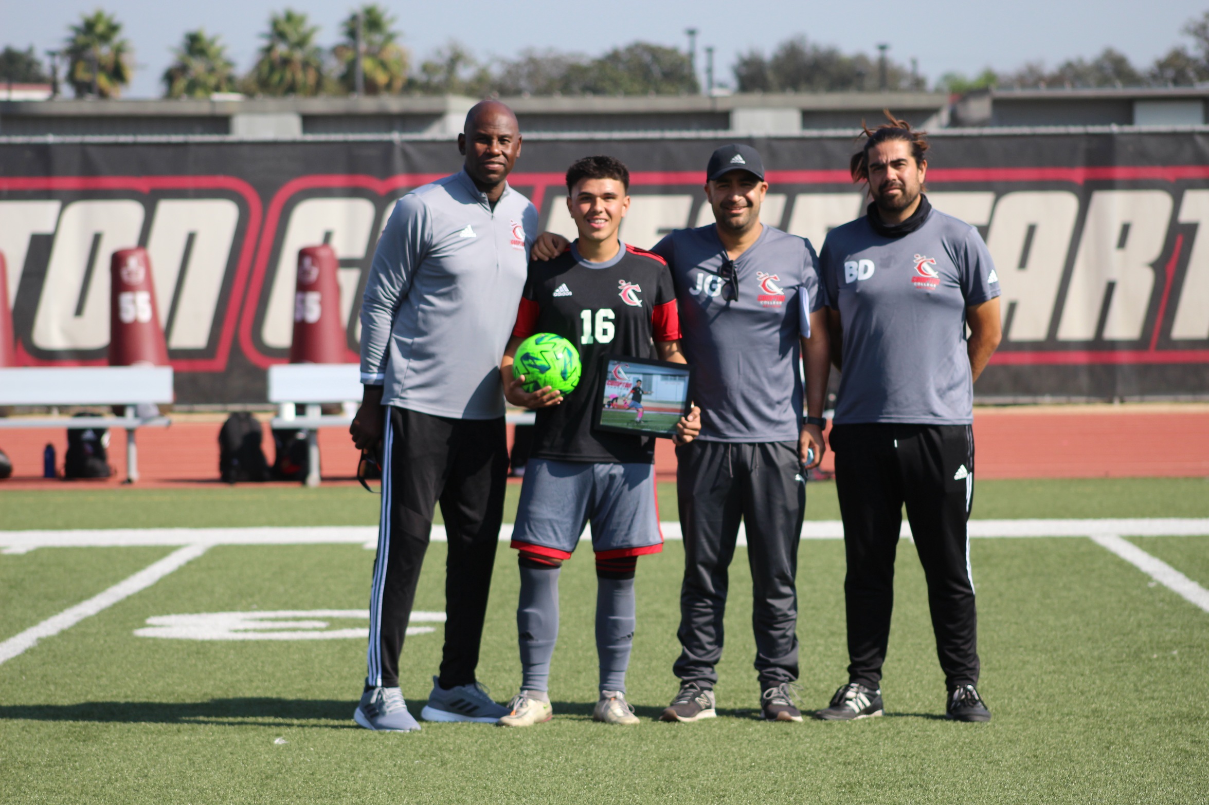 Men's Soccer Laguna Honored on Sophomore Day