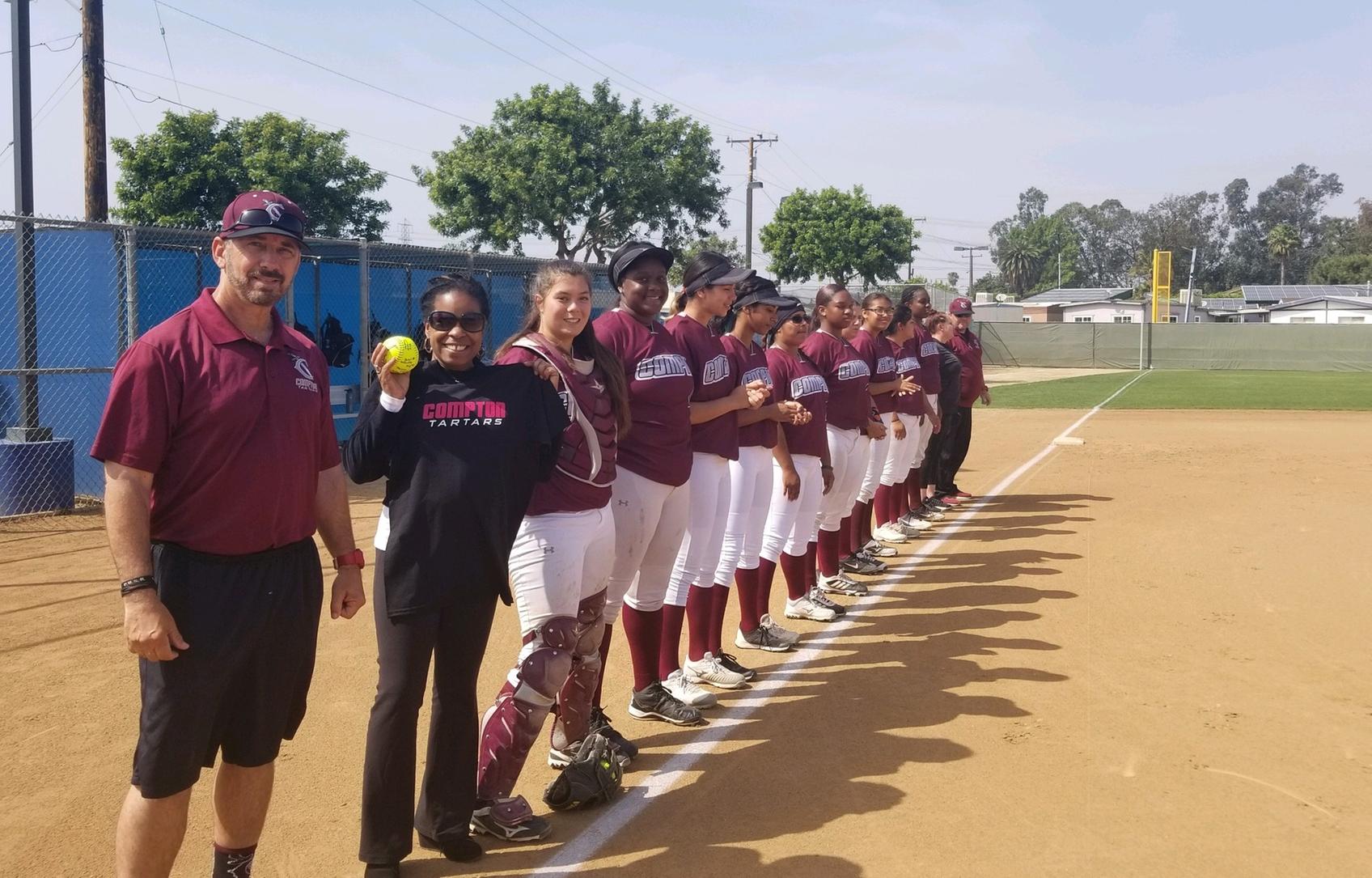 Softball Falls to Long Beach; Honors Compton Faculty and Staff