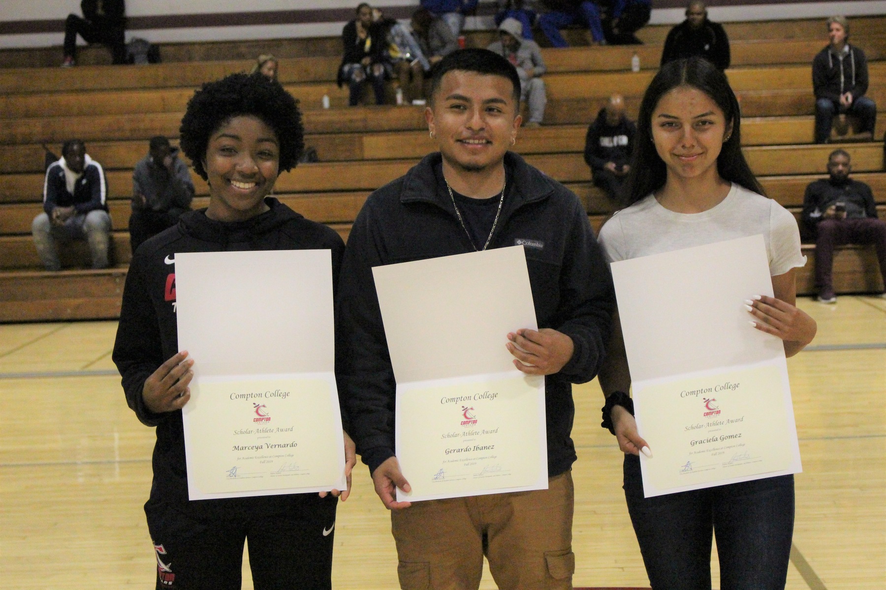 Compton Scholar Athletes Honored During Game Against LA Southwest